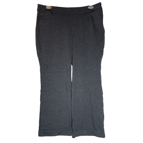 Lane Bryant Pants - Lane Bryant Womens Pull-On High Rise Pants Wide Leg Pockets Size 14/16 Gray